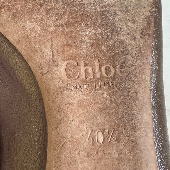 CHLOÈ Lauren Scalloped Leather Ballet Flats - Picture 12 of 12